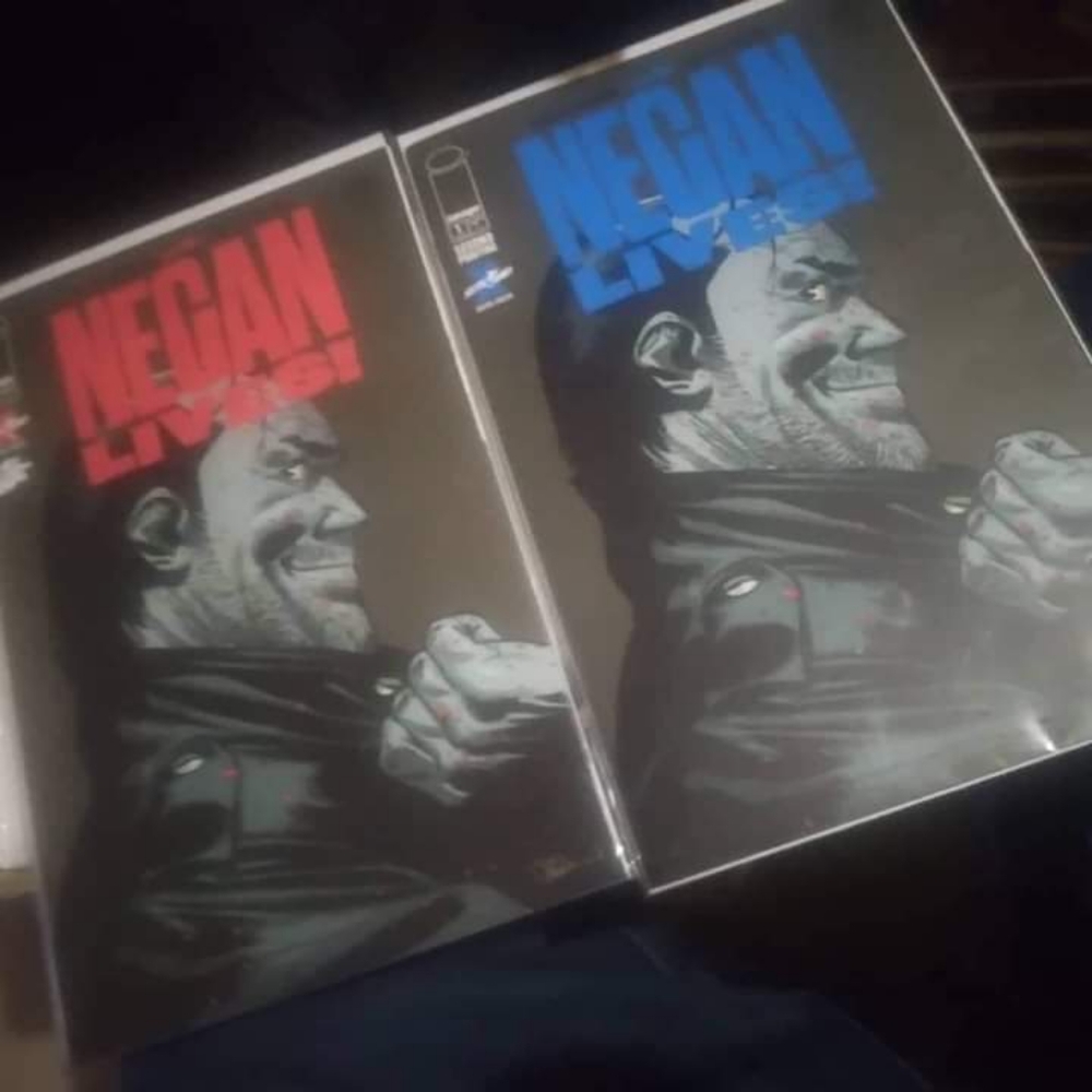 Negan Lives #1 first printed and  Second printed Set ....one Shots